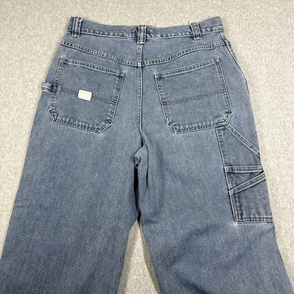 Vintage Old Navy Painters Jeans Men's 33x32 Blue Grunge Baggy Skater Workwear